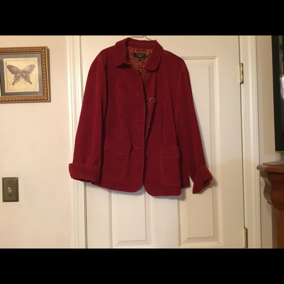 Talbots Corduroy Jacket Blazer Button Front 14W - Picture 2 of 4